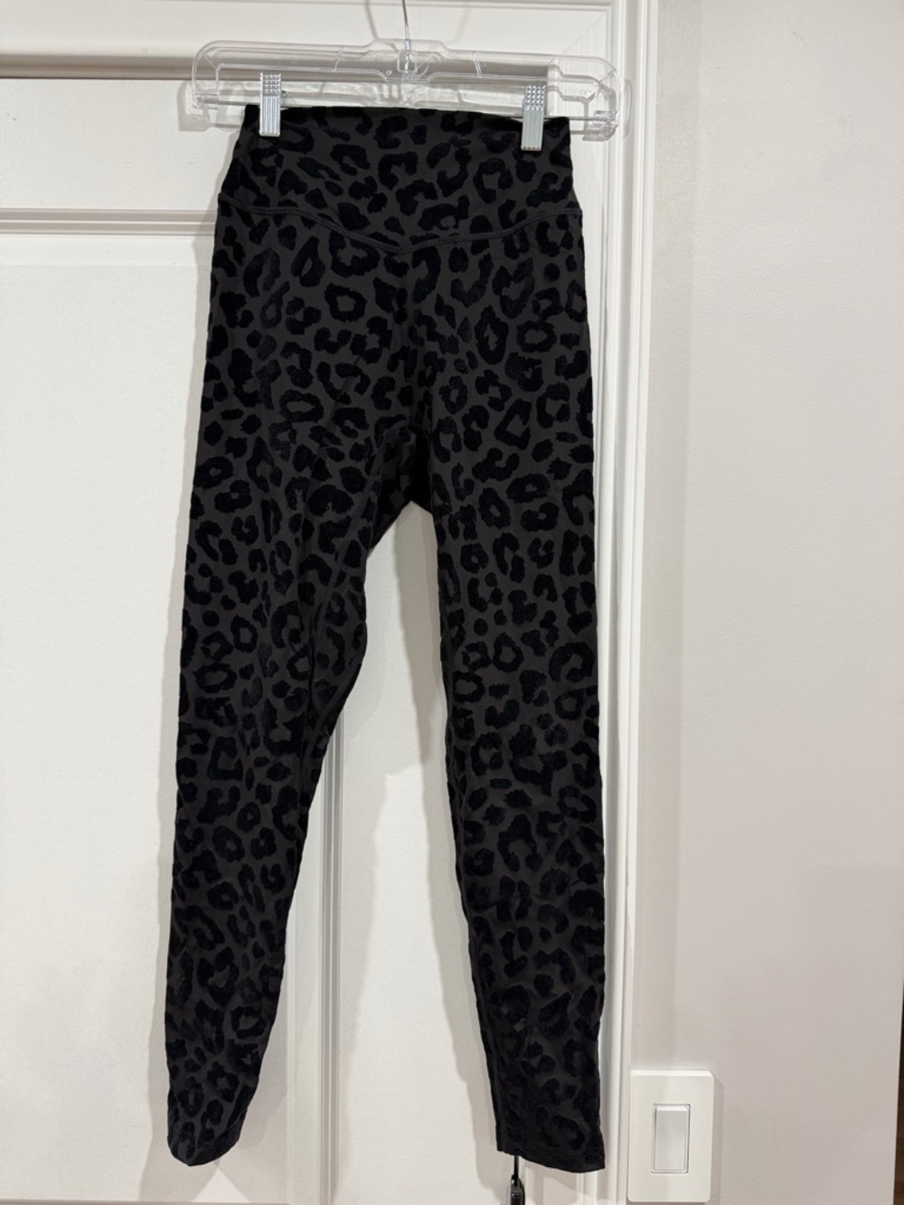 Black Leopard Print Leggings